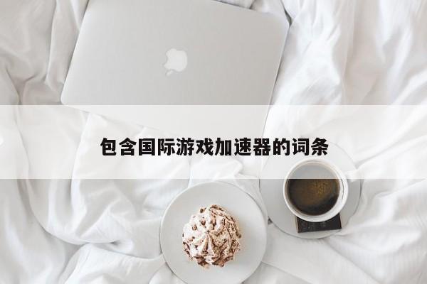包含国际游戏加速器的词条