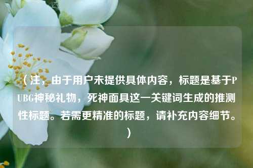 （注，由于用户未提供具体内容，标题是基于PUBG神秘礼物，死神面具这一关键词生成的推测性标题。若需更精准的标题，请补充内容细节。）
