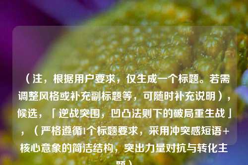 （注，根据用户要求，仅生成一个标题。若需调整风格或补充副标题等，可随时补充说明），候选，「逆战突围，凹凸法则下的破局重生战」，（严格遵循1个标题要求，采用冲突感短语+核心意象的简洁结构，突出力量对抗与转化主题）