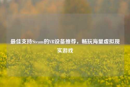 更佳支持Steam的VR设备推荐，畅玩海量虚拟现实游戏
