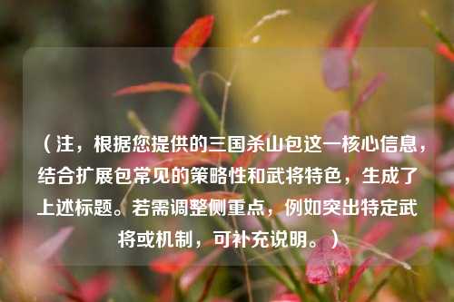 （注，根据您提供的三国杀山包这一核心信息，结合扩展包常见的策略性和武将特色，生成了上述标题。若需调整侧重点，例如突出特定武将或机制，可补充说明。）