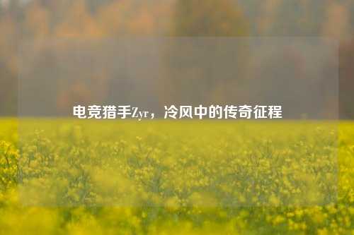 电竞猎手Zyr，冷风中的传奇征程