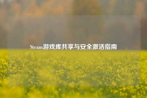 Steam游戏库共享与安全激活指南
