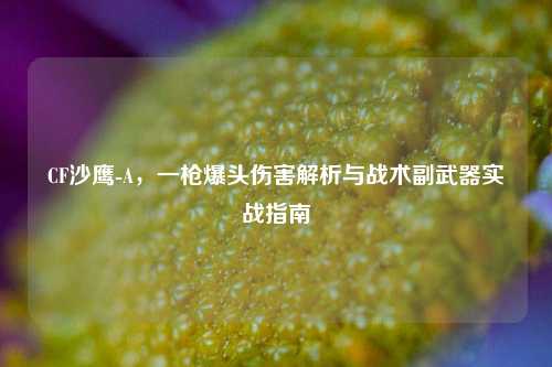 CF沙鹰-A，一枪爆头伤害解析与战术副武器实战指南