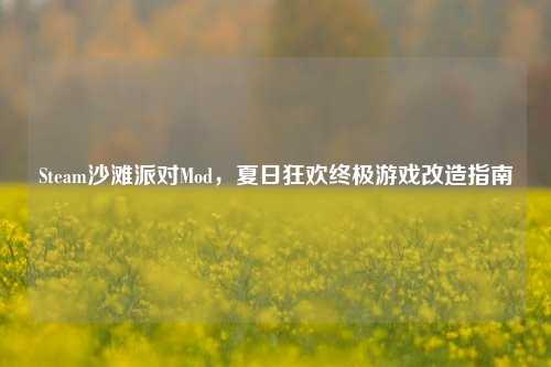 Steam沙滩派对Mod，夏日狂欢终极游戏改造指南