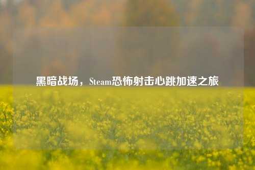 黑暗战场，Steam恐怖射击心跳加速之旅
