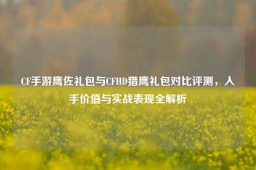 CF手游鹰佐礼包与CFHD猎鹰礼包对比评测，入手价值与实战表现全解析