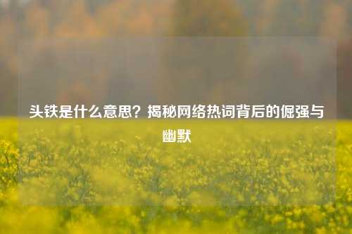 头铁是什么意思？揭秘     热词背后的倔强与幽默